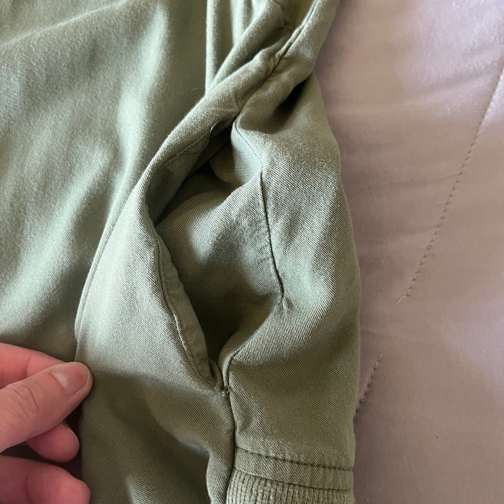 Women's New Directions Green Open Front Draped Cardigan 1X - Picture 7 of 8
